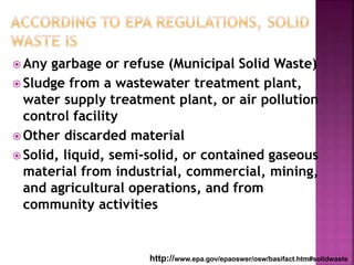 Waste management sujeet