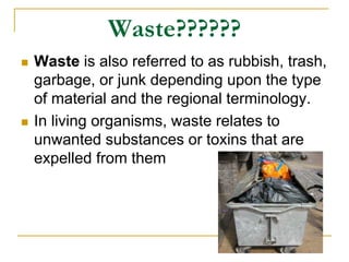 Waste management | PPT