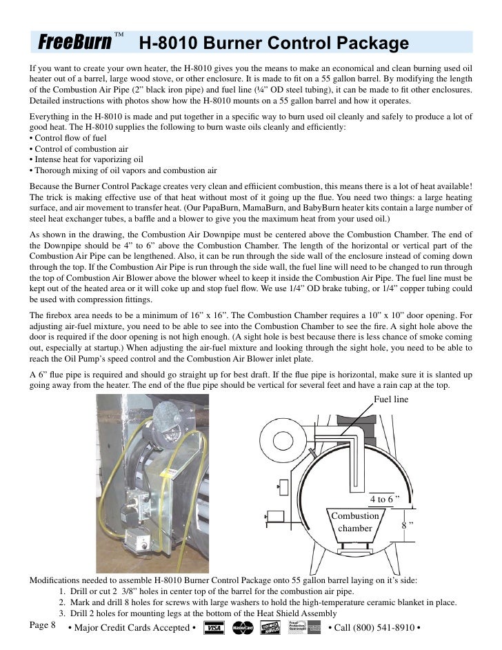 Convert Waste Vegetable Oil to Heat