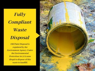 Waste Paint Disposal