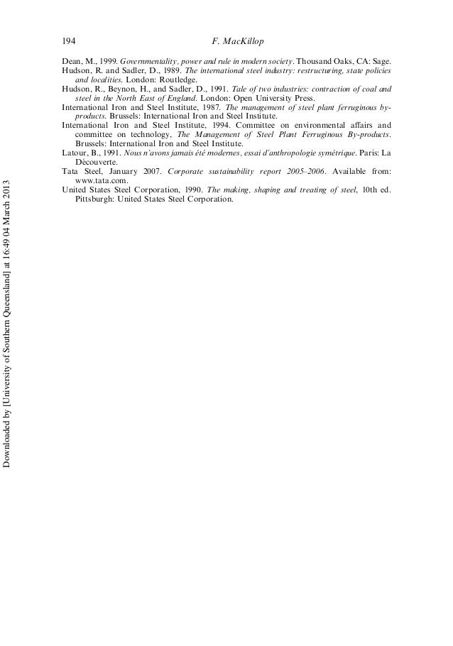management and steel industry essay Previous literature on the steel industry and trade protection is mainly characterized by papers that analyze the impact of only a particular trade policy during a relatively short period of 2 time crandall (1981) and canto (1984. management and steel industry essay Previous literature on the steel industry and trade protection is mainly characterized by papers that analyze the impact of only a particular trade policy during a relatively short period of 2 time crandall (1981) and canto (1984.