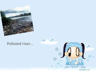 Polluted river… 
