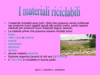 Materiali Riciclabili Rame Waste Recycling | PPT