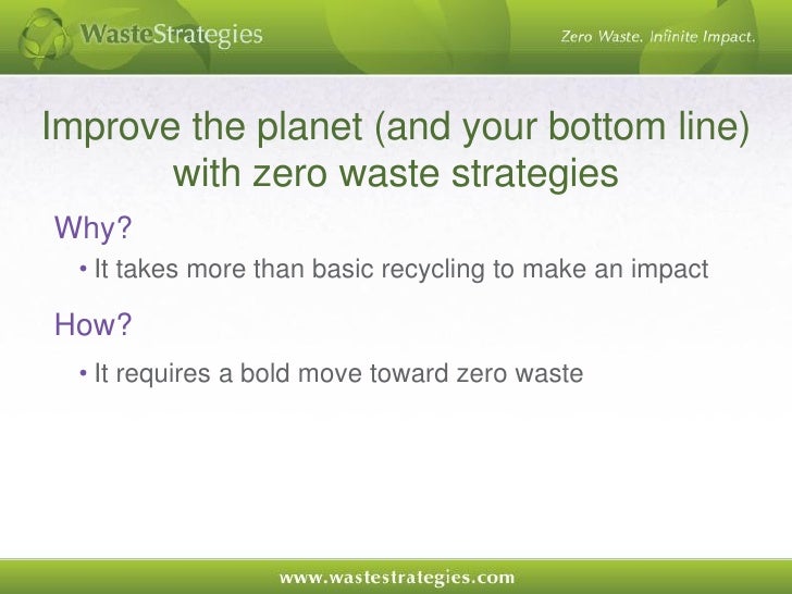 Waste Strategies Overview