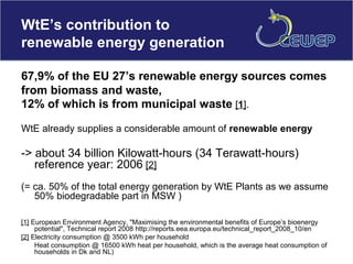 Waste to energy plants in europe | PPT