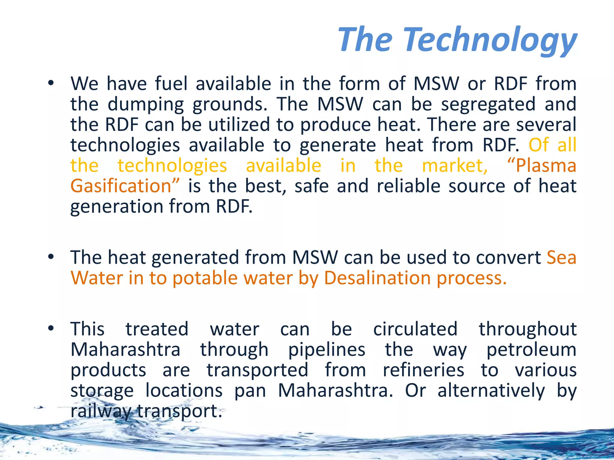 Waste to water - Solution for Maharashtra's water Problem | PPT | Free ...