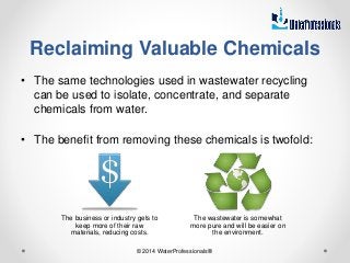 Wastewater Reclaim, Recycling, and Reuse