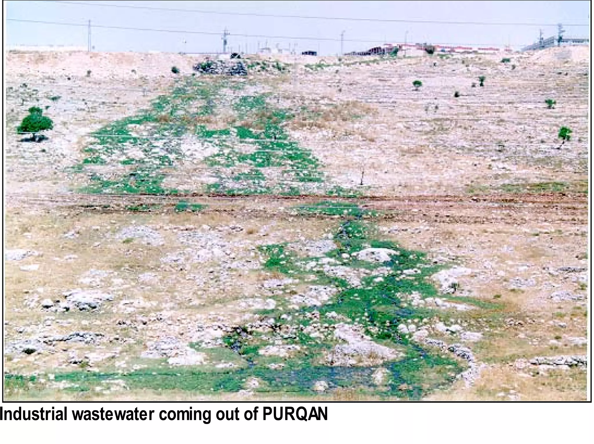 Industrial wastewater coming out of PURQAN
 