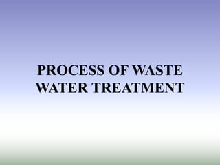WASTE WATER AND ITS TREATMENT IN TEXTILE INDUSTRY | PPTX