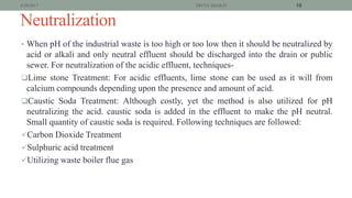 Limestone Neutralization Waste water treatment | PPTX