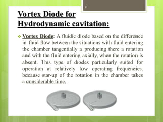 Vortex Diode Direction Waste water treatment for fertilizer industry | PPTX