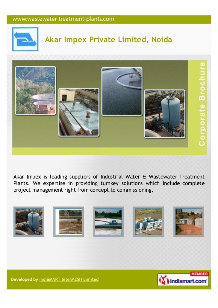 Akar Impex Private Limited, Noida, Water Treatment Plants