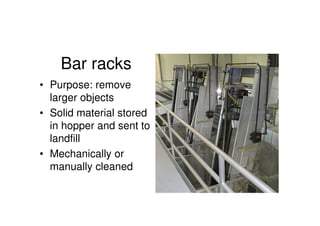 Manually Cleaned Racks Waste water treatment Waste water treatment | PDF