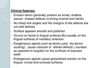 Sharp Linear Defect Tooth Wasting diseases of teeth final | PPTX