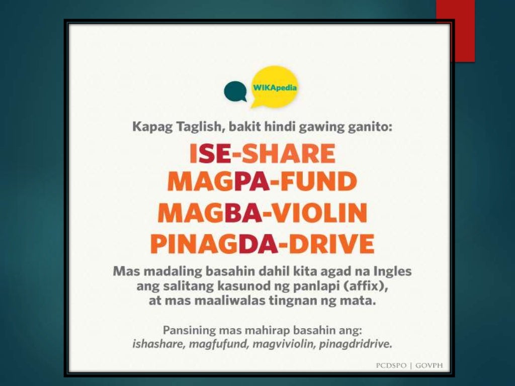 Wastong Gamit Ng Mga Salita Wastong Gamit ng mga Salita