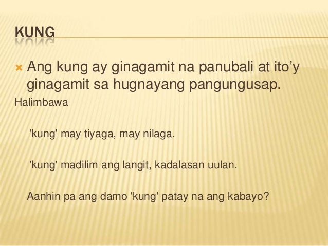 Halimbawa Ng Pangatnig Na Panubali Sa Pangungusap - Maikling Kwentong