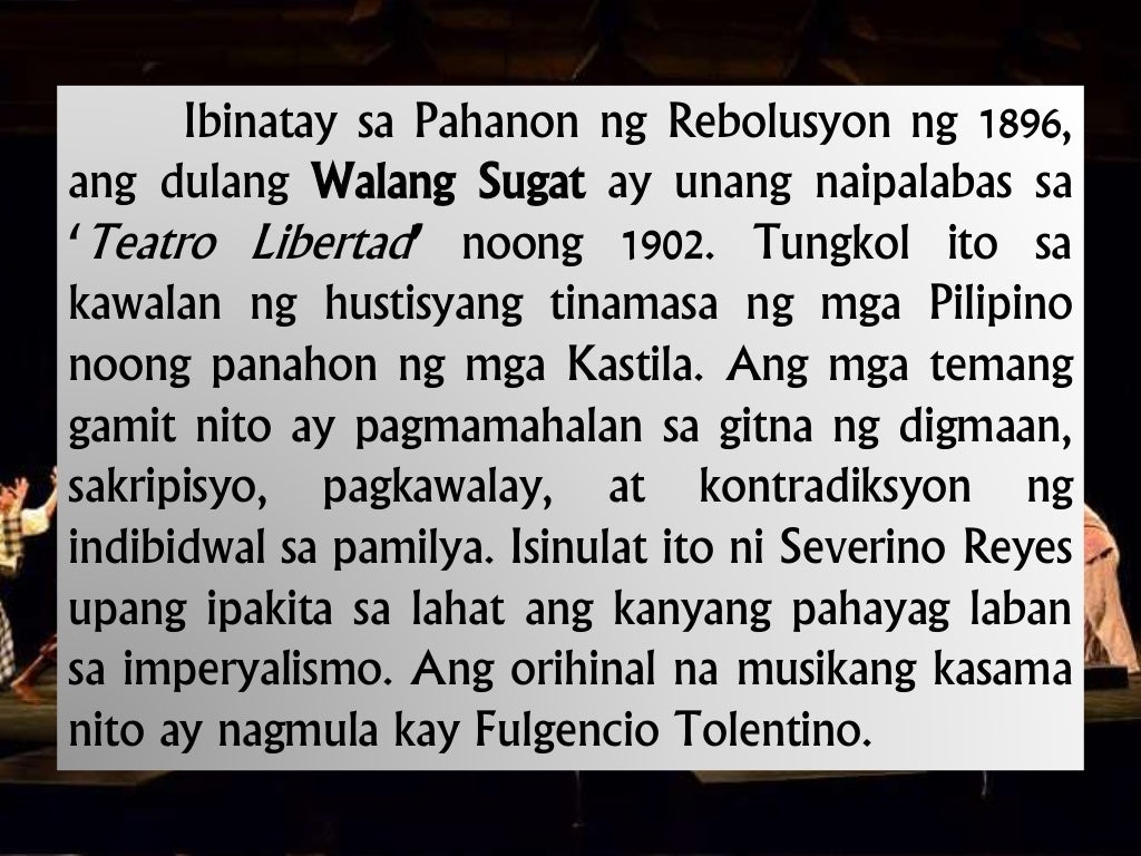 Main characters of walang sugat picture