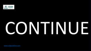 CONTINUE
www.issbguideline.com
 