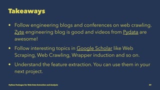 Python Packages for Web Data Extraction and Analysis | PPT