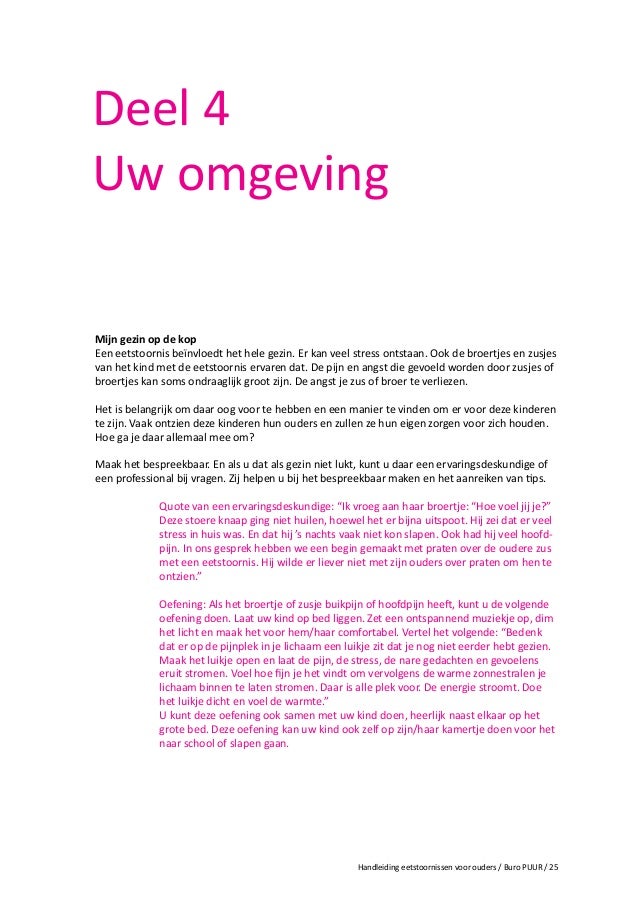 Wat Als Mijn Kind Een Eetstoornis Heeft Folder Voor Ouders Door Oud