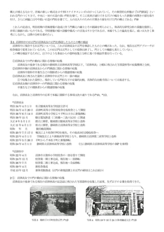 構えが増えるなかで、洋風の新しい格式を示す形(ステイタスシンボル)がつくられていく。その典型的な形態が『石門鉄扉』とい
われる門のつくり方で、中央に一対の石造の髙い門柱を建て、そこに馬車が通行できるだけの幅をもった鉄製の両開きの扉を取り
付け、...