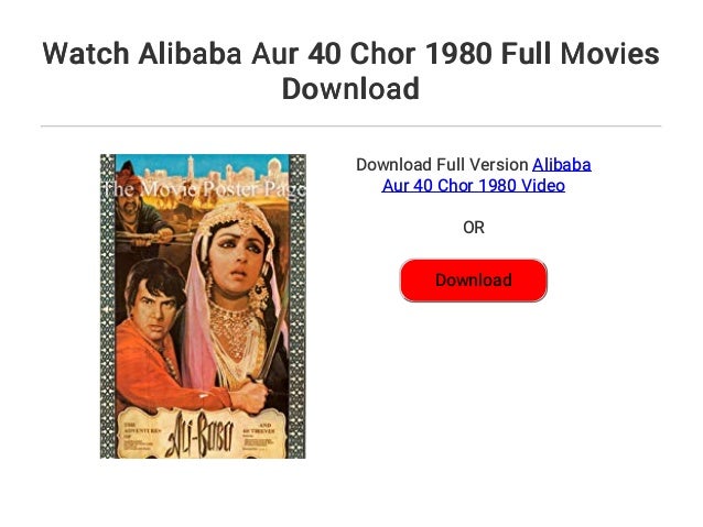 Watch Alibaba Aur 40 Chor 1980 Full Movies Download
