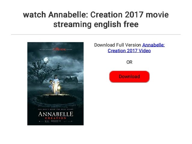 Annabelle Creation Stream Annabelle Creation Stream