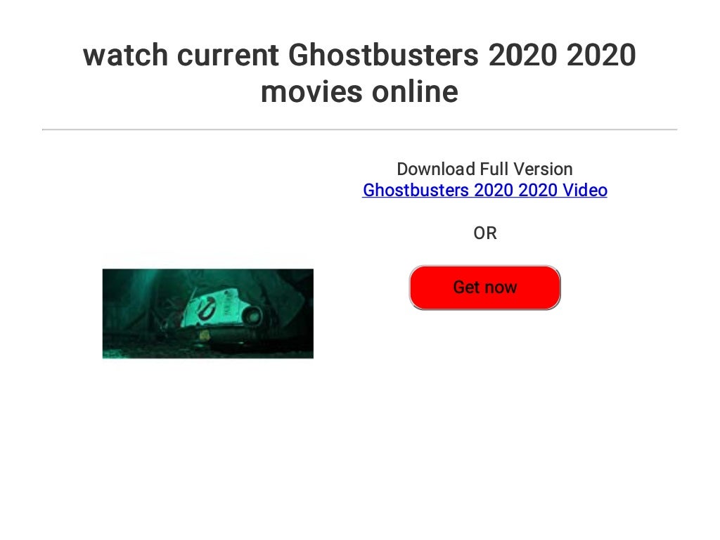 watch current Ghostbusters 2020 2020 movies online
