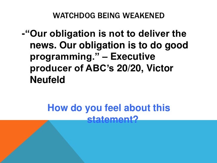 watchdog journalism watchdog journalism