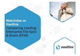 Watchdox vs
Vaultize
Comparing Leading
Enterprise File Sync
& Share (EFSS)
 