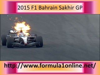 2015 F1 Bahrain Sakhir GP
http://www.formula1online.net/
 