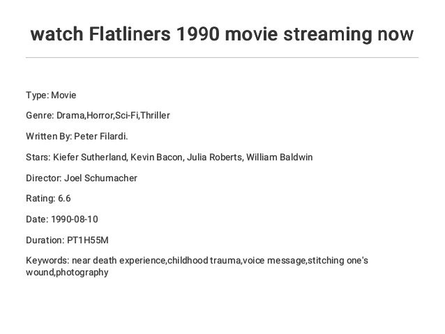 Flatliners 1990 Stream Flatliners 1990 Stream
