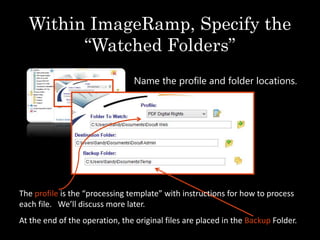 Folder Watching For Automated Document Capture, Batch Scanning