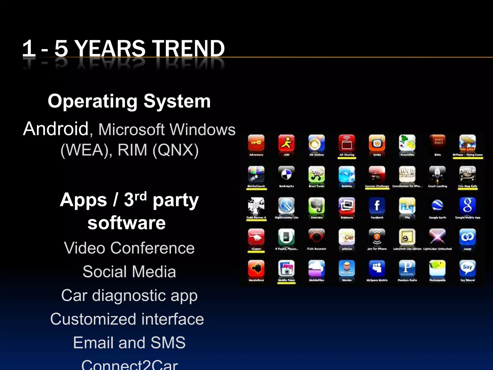 1 - 5 years Trend3 Tier SystemHardwareOperating SystemApps/ 3rd party software{