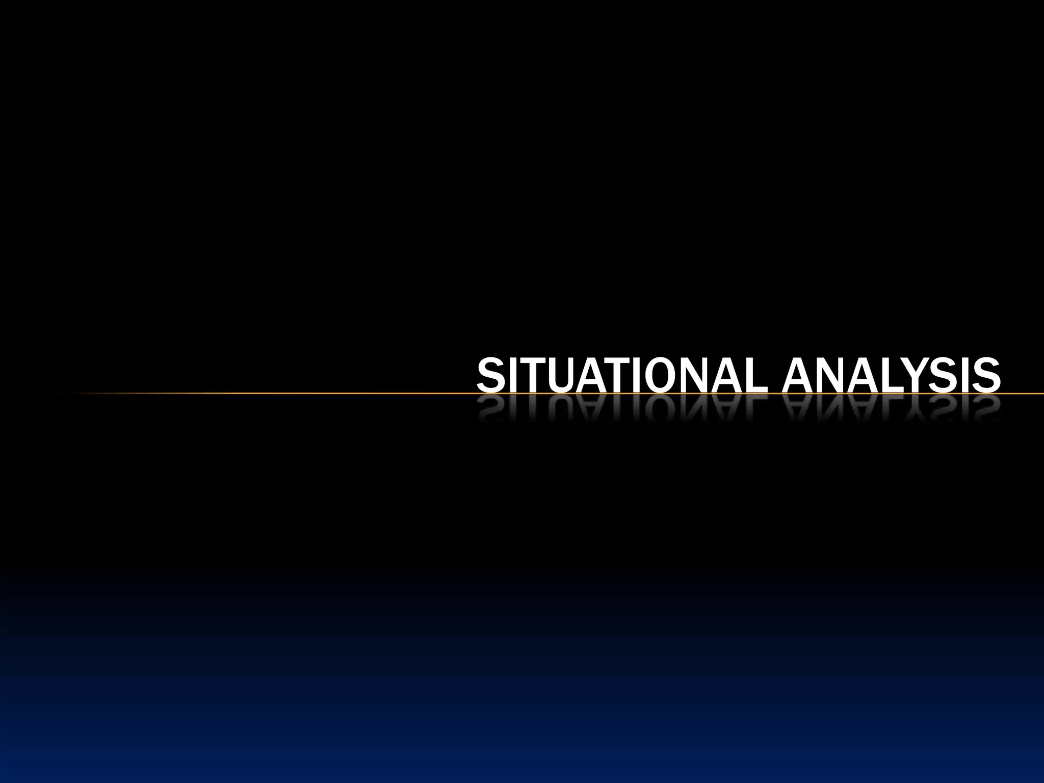 Situational Analysis