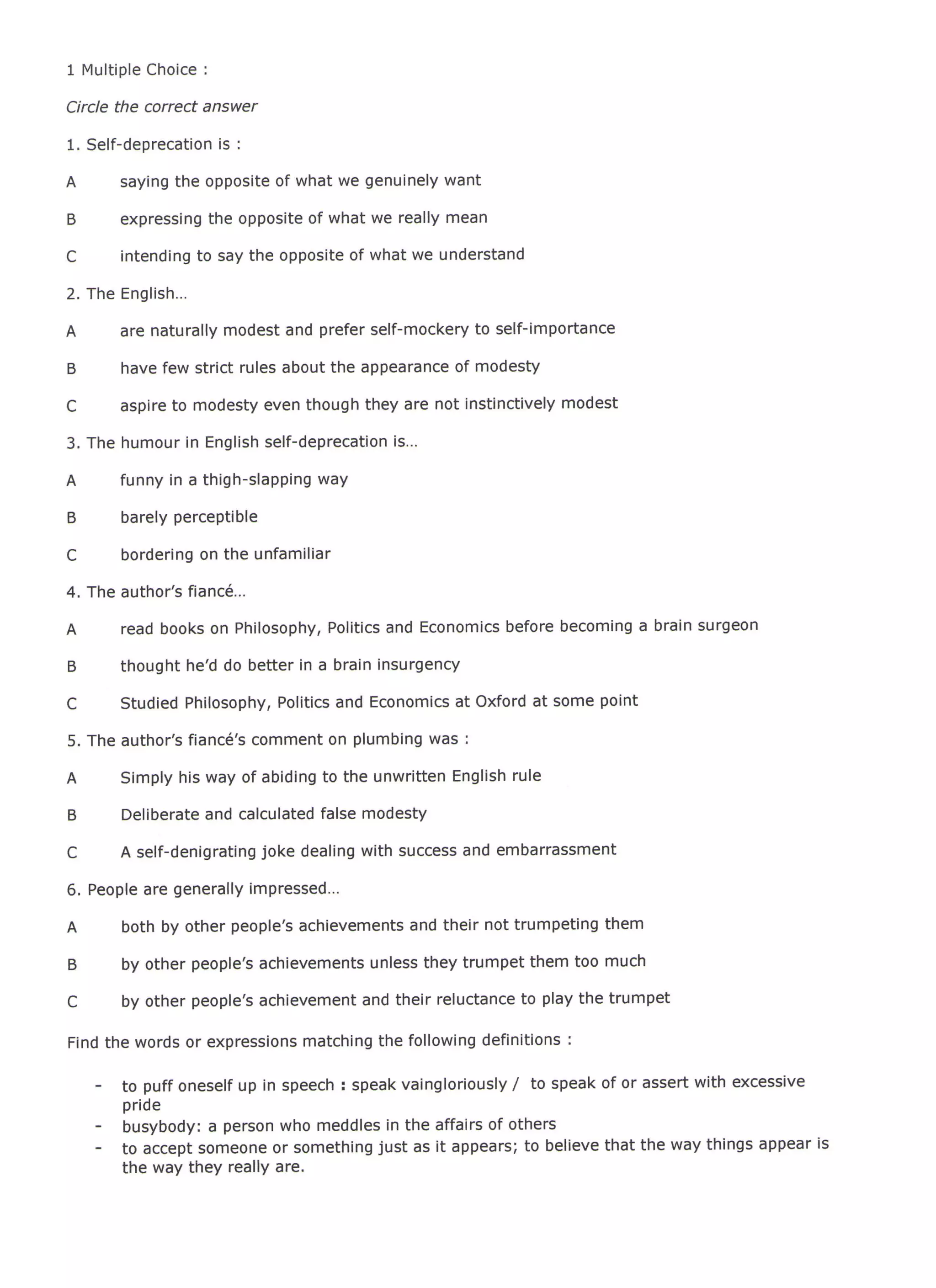 Watching the english, the self deprecation rule | PDF