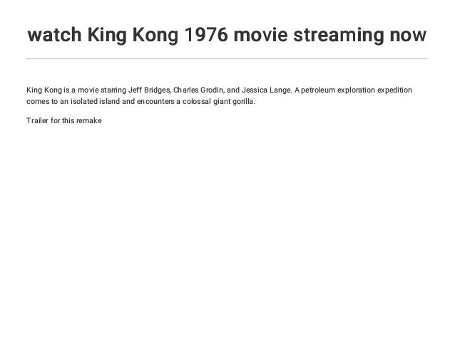 King Kong Streaming King Kong Streaming