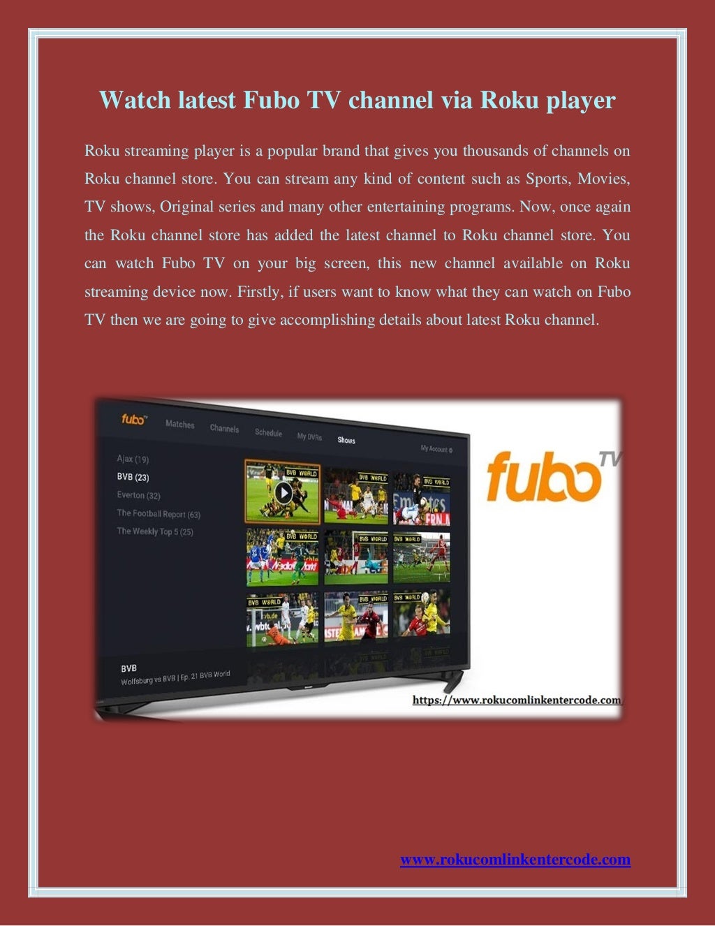 fubo on roku