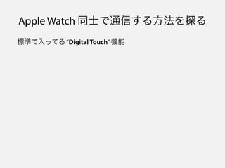 ˜ʤäƤ롰Digital TouchC
Apple Watch ͬʿͨŤ뷽̽
 