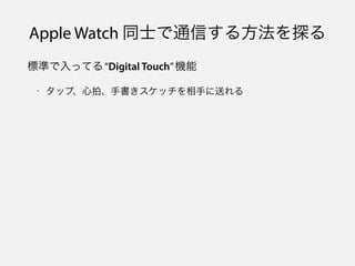 ˜ʤäƤ롰Digital TouchC
- åסġ֕å֤ͤ
Apple Watch ͬʿͨŤ뷽̽
 