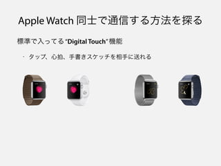 ˜ʤäƤ롰Digital TouchC
- åסġ֕å֤ͤ
Apple Watch ͬʿͨŤ뷽̽
 