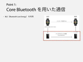 Point 1:
Core Bluetooth äͨ
? BLEBluetooth Low Energy 
 