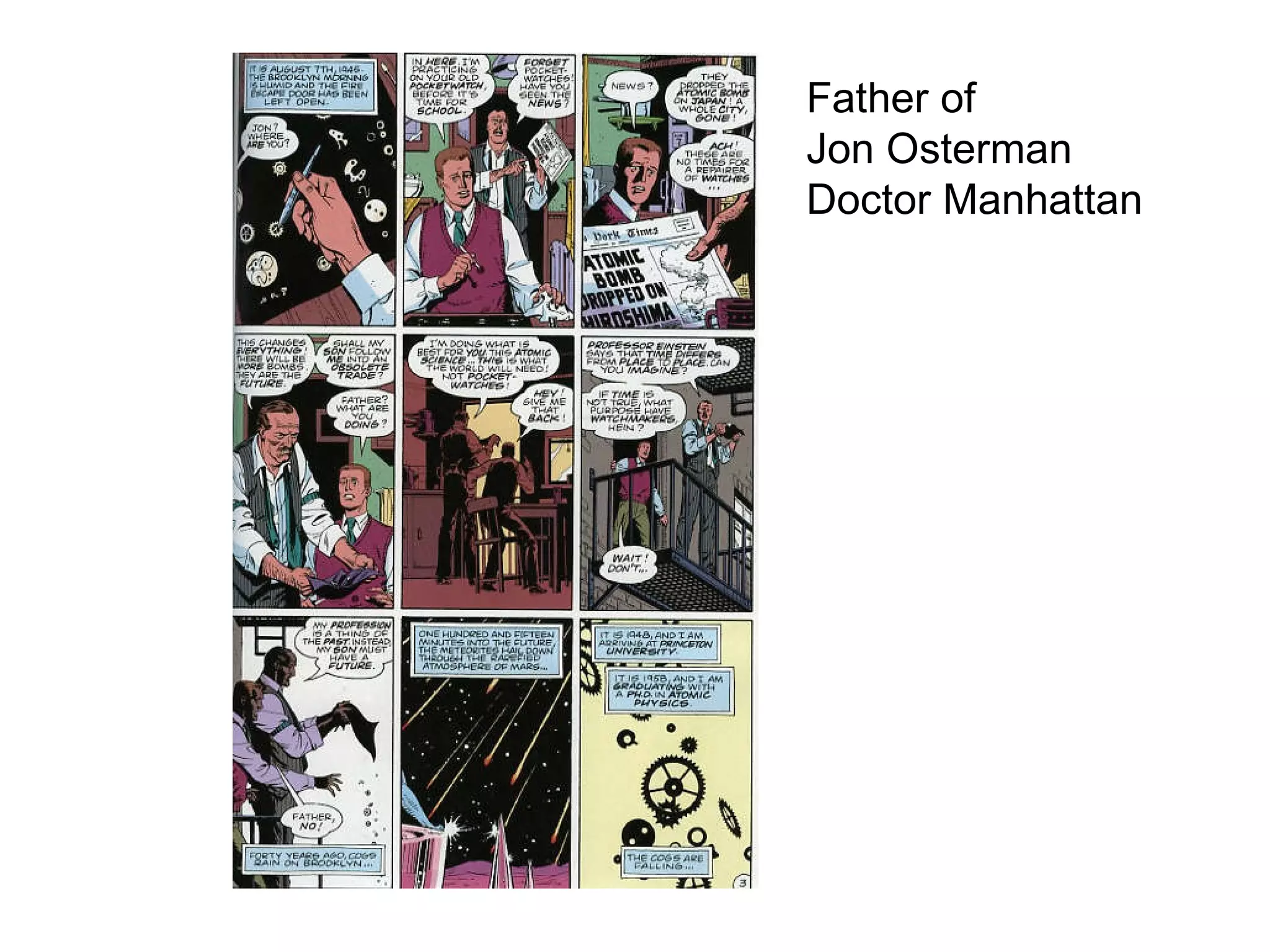 Gender as illustrated in WATCHMEN | PPT
