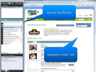 Manual Test Runner Application Under Test 