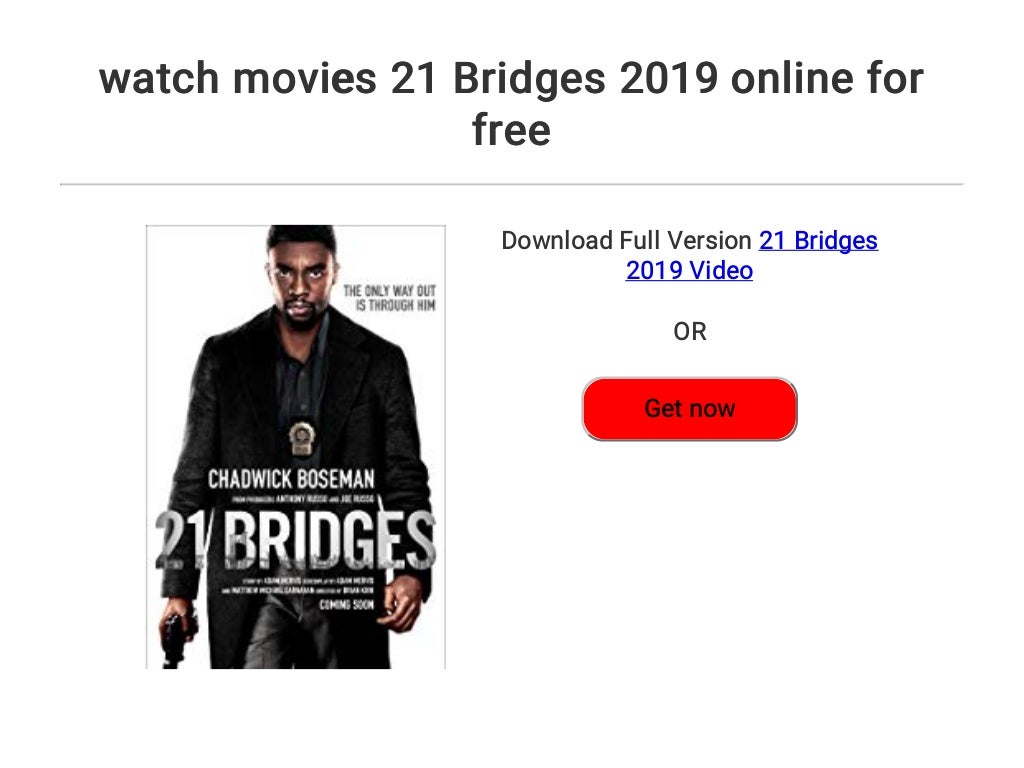 watch movies 21 Bridges 2019 online for free