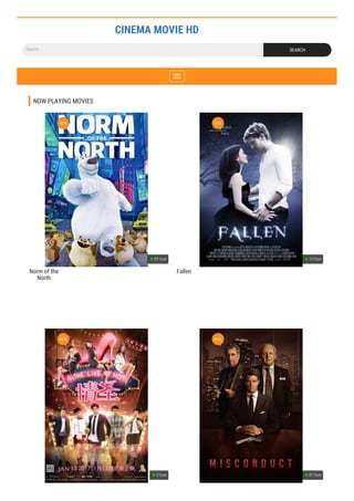 Search
CINEMA MOVIE HD
SEARCH
NOW PLAYING MOVIES
Norm of the
North
89 User
NEW
Fallen
16 User
NEW
0 User
NEW
87 User
NEW
 