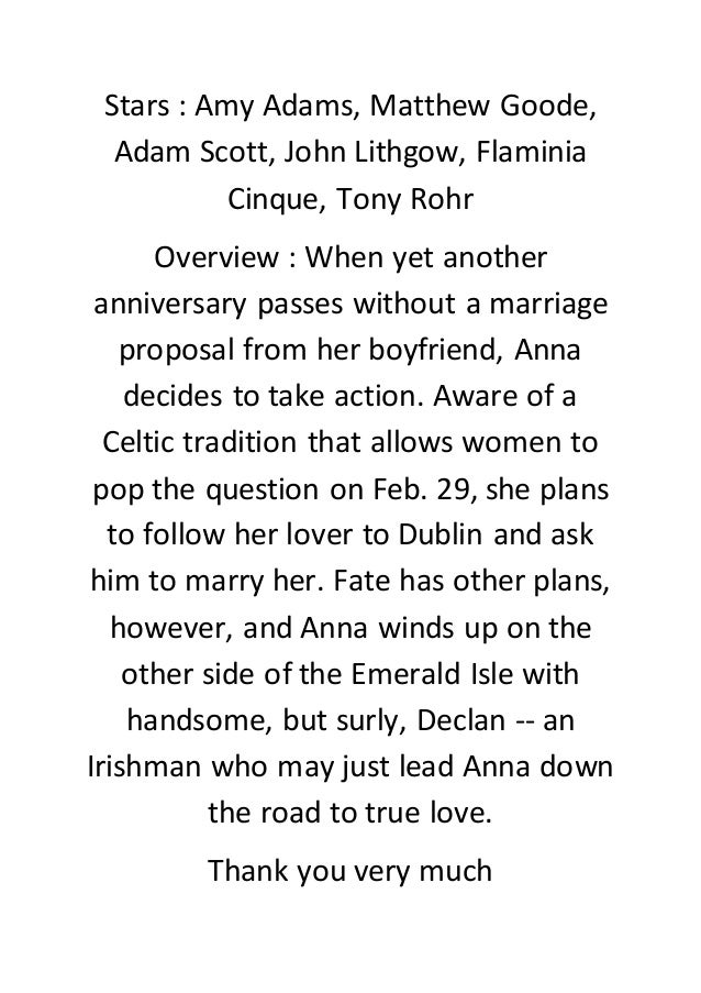 Watch Leap Year Full Movie