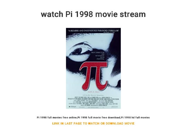 Watch Pi 1998 Movie Stream