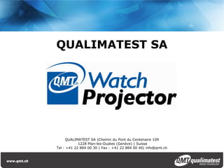 Appareils de mesure QMTProjector | 1
 