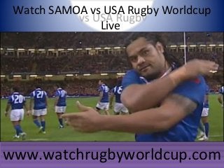 Watch SAMOA vs USA Rugby Worldcup
Live
www.watchrugbyworldcup.comwww.watchrugbyworldcup.com
 